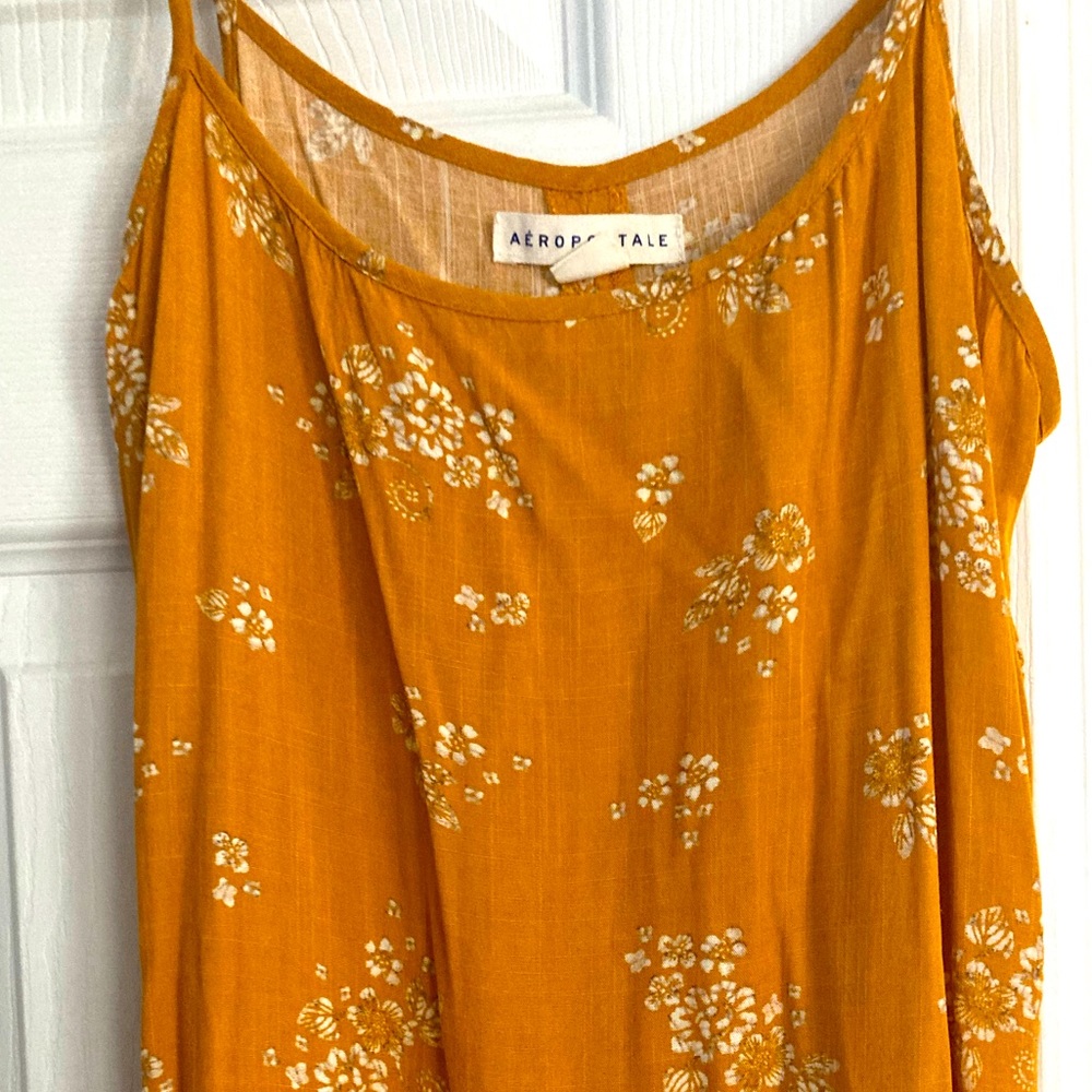 Aero floral midi slip dress